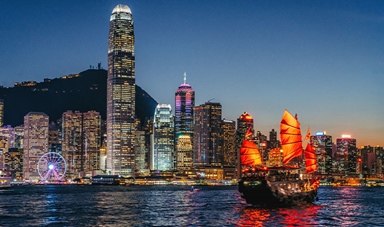 Hong Kong cityscape water